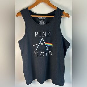 Pink Floyd Men’s Tank Top Shirt Dark Side of the Moon Gray Size L Band Tee EUC